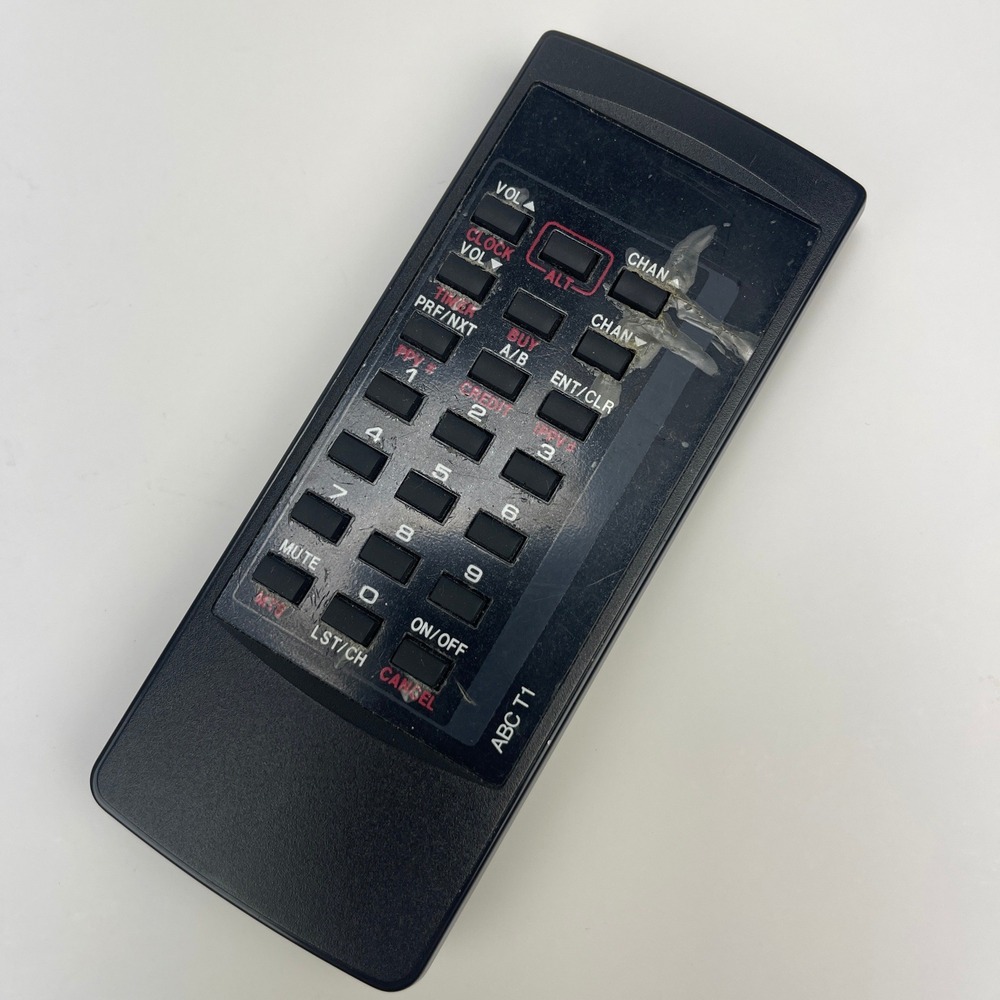 ABC Cable Products Wireless Remote Control ABC T1-REV A Black Vintage Korea